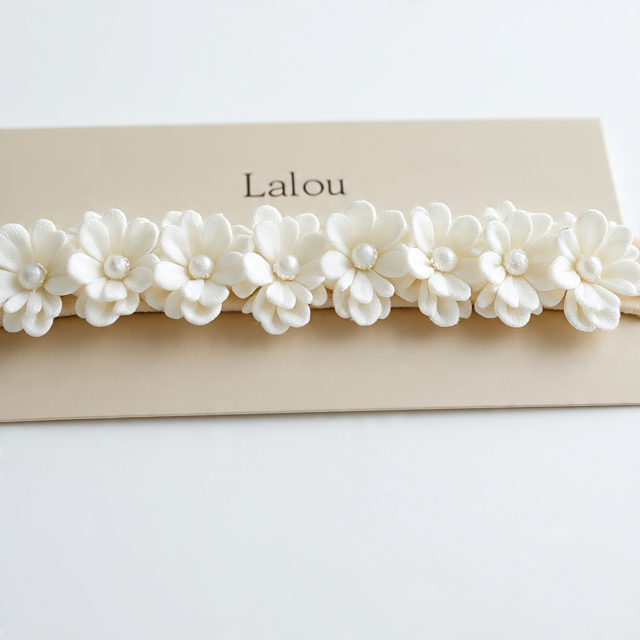 Lalou Pearl-Embellished Floral Band