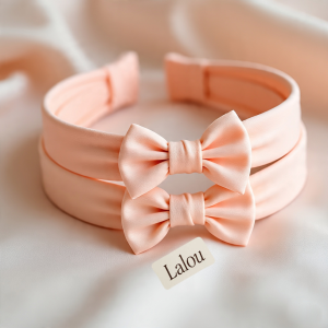 Peach Bow Headbands