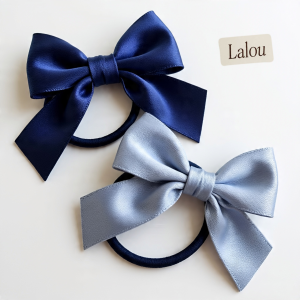 Satin Bow Ponytail Holders
