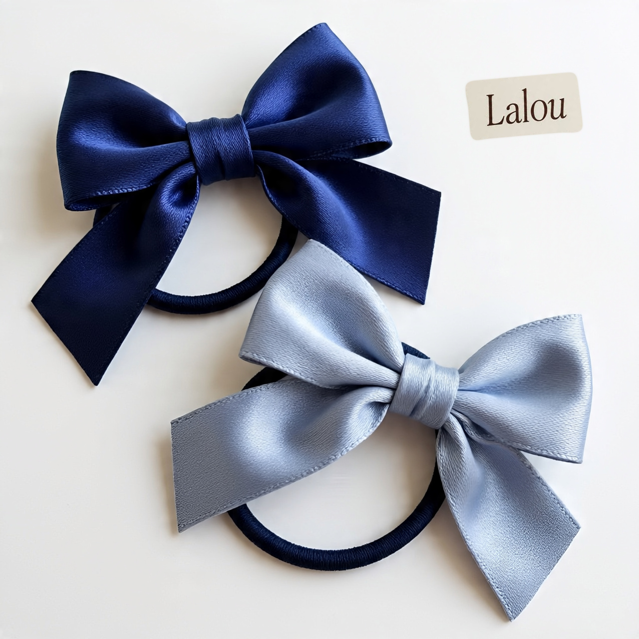 Satin Bow Ponytail Holders