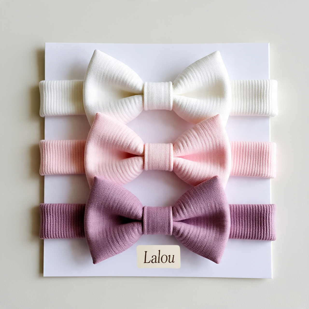 Ribbed Bow Headbands