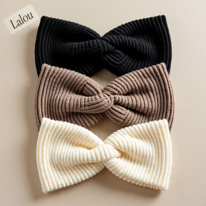 Lalou Knitted Knot Sweatband Set