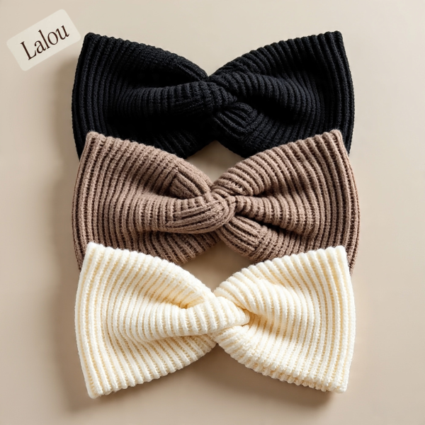 Lalou Knitted Knot Sweatband Set