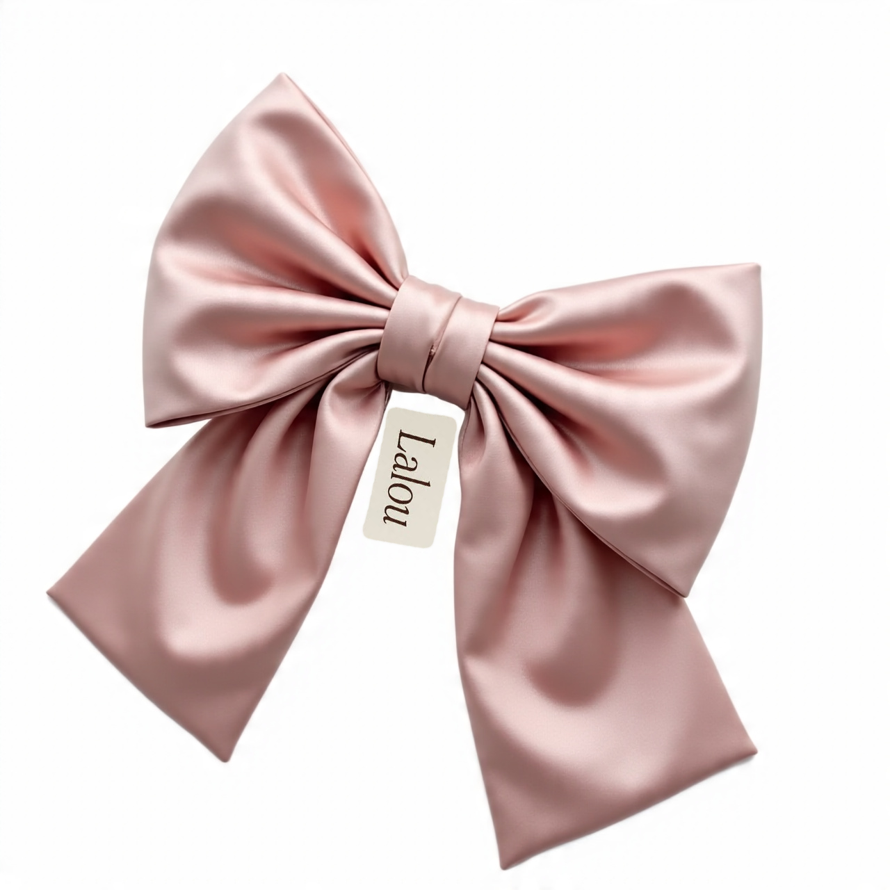 Lalou Oversized Satin Bow Ponytail Holder