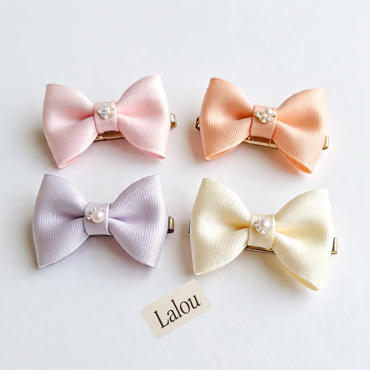 Miniature Bow Hair Clips