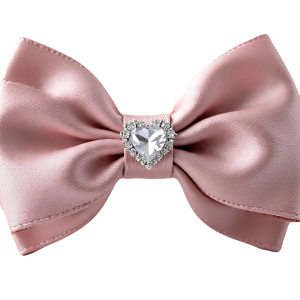 Lalou Jeweled Satin Bow Hair Clip