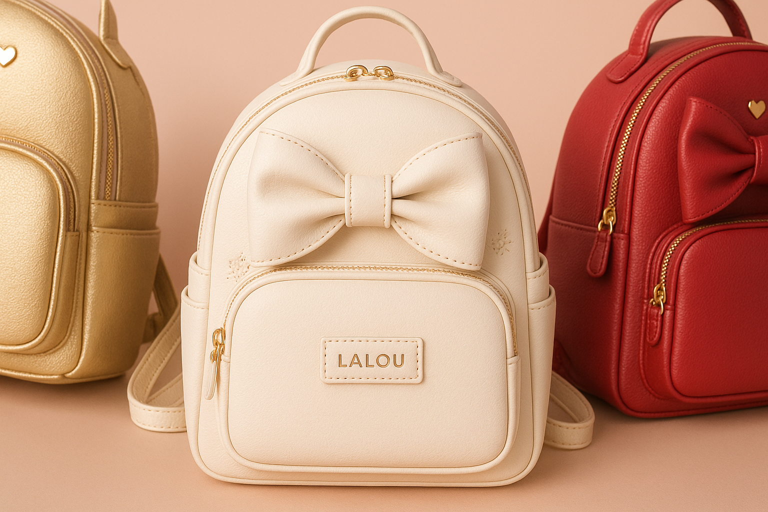 Lalou Bow Accent Backpack